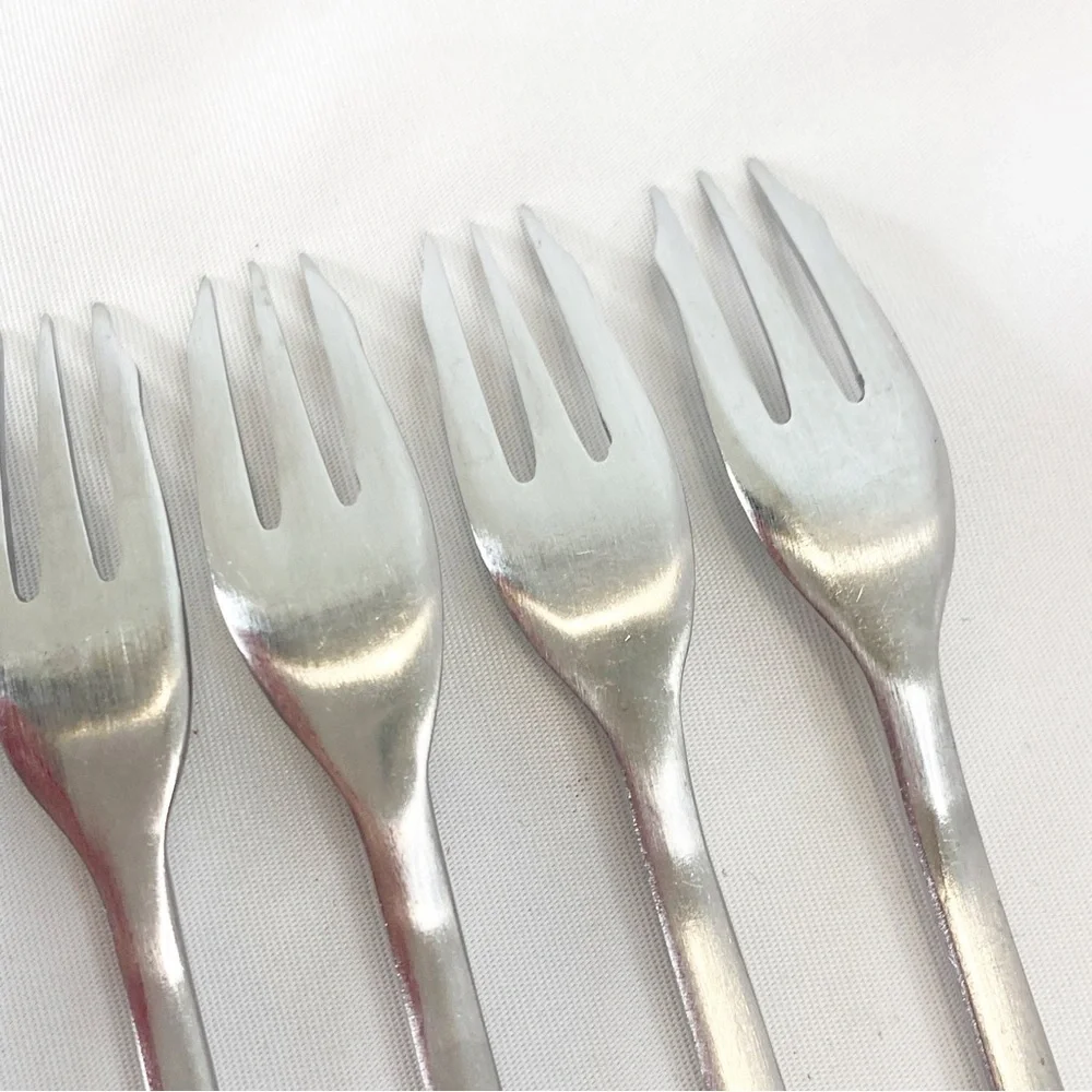 Supreme Cutlery Vintage Stainless Japan Flatware Cocktail/Seafood Forks Lot Of 7